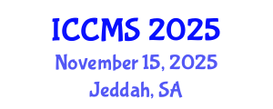 International Conference on Construction Materials and Structures (ICCMS) November 15, 2025 - Jeddah, Saudi Arabia