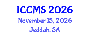 International Conference on Construction Materials and Structures (ICCMS) November 15, 2026 - Jeddah, Saudi Arabia