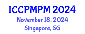 International Conference on Construction Project Management and Portfolio Management (ICCPMPM) November 18, 2024 - Singapore, Singapore