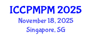 International Conference on Construction Project Management and Portfolio Management (ICCPMPM) November 18, 2025 - Singapore, Singapore