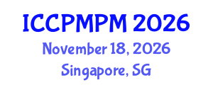 International Conference on Construction Project Management and Portfolio Management (ICCPMPM) November 18, 2026 - Singapore, Singapore