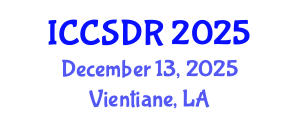 International Conference on Construction Systems and Disaster Reduction (ICCSDR) December 13, 2025 - Vientiane, Laos