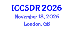 International Conference on Construction Systems and Disaster Reduction (ICCSDR) November 18, 2026 - London, United Kingdom