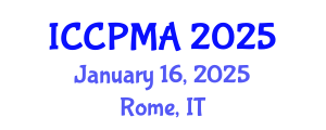 International Conference on Consumer Psychology, Marketing and Advertising (ICCPMA) January 16, 2025 - Rome, Italy