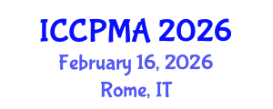 International Conference on Consumer Psychology, Marketing and Advertising (ICCPMA) February 16, 2026 - Rome, Italy International Conference on Consumer Psychology, Marketing and Advertising (ICCPMA) February 16, 2026 - Rome, Italy