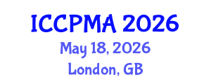 International Conference on Consumer Psychology, Marketing and Advertising (ICCPMA) May 18, 2026 - London, United Kingdom International Conference on Consumer Psychology, Marketing and Advertising (ICCPMA) May 18, 2026 - London, United Kingdom