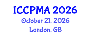 International Conference on Consumer Psychology, Marketing and Advertising (ICCPMA) October 21, 2026 - London, United Kingdom International Conference on Consumer Psychology, Marketing and Advertising (ICCPMA) October 21, 2026 - London, United Kingdom