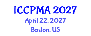 International Conference on Consumer Psychology, Marketing and Advertising (ICCPMA) April 22, 2027 - Boston, United States International Conference on Consumer Psychology, Marketing and Advertising (ICCPMA) April 22, 2027 - Boston, United States