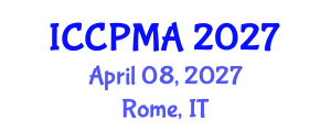 International Conference on Consumer Psychology, Marketing and Advertising (ICCPMA) April 08, 2027 - Rome, Italy International Conference on Consumer Psychology, Marketing and Advertising (ICCPMA) April 08, 2027 - Rome, Italy