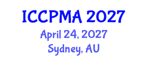 International Conference on Consumer Psychology, Marketing and Advertising (ICCPMA) April 24, 2027 - Sydney, Australia International Conference on Consumer Psychology, Marketing and Advertising (ICCPMA) April 24, 2027 - Sydney, Australia