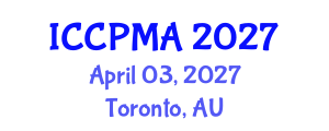 International Conference on Consumer Psychology, Marketing and Advertising (ICCPMA) April 03, 2027 - Toronto, Australia International Conference on Consumer Psychology, Marketing and Advertising (ICCPMA) April 03, 2027 - Toronto, Australia