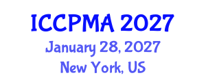 International Conference on Consumer Psychology, Marketing and Advertising (ICCPMA) January 28, 2027 - New York, United States International Conference on Consumer Psychology, Marketing and Advertising (ICCPMA) January 28, 2027 - New York, United States