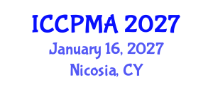 International Conference on Consumer Psychology, Marketing and Advertising (ICCPMA) January 16, 2027 - Nicosia, Cyprus International Conference on Consumer Psychology, Marketing and Advertising (ICCPMA) January 16, 2027 - Nicosia, Cyprus