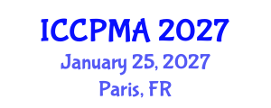 International Conference on Consumer Psychology, Marketing and Advertising (ICCPMA) January 25, 2027 - Paris, France International Conference on Consumer Psychology, Marketing and Advertising (ICCPMA) January 25, 2027 - Paris, France