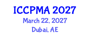 International Conference on Consumer Psychology, Marketing and Advertising (ICCPMA) March 22, 2027 - Dubai, United Arab Emirates International Conference on Consumer Psychology, Marketing and Advertising (ICCPMA) March 22, 2027 - Dubai, United Arab Emirates