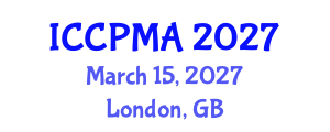 International Conference on Consumer Psychology, Marketing and Advertising (ICCPMA) March 15, 2027 - London, United Kingdom International Conference on Consumer Psychology, Marketing and Advertising (ICCPMA) March 15, 2027 - London, United Kingdom