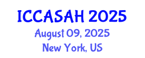 International Conference on Contemporary Asian Studies and Asian History (ICCASAH) August 09, 2025 - New York, United States