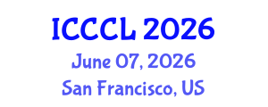 International Conference on Contrastive and Corpus Linguistics (ICCCL) June 07, 2026 - San Francisco, United States