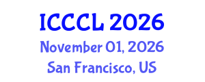 International Conference on Contrastive and Corpus Linguistics (ICCCL) November 01, 2026 - San Francisco, United States