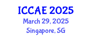 International Conference on Control and Automation Engineering (ICCAE) March 29, 2025 - Singapore, Singapore