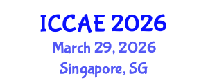 International Conference on Control and Automation Engineering (ICCAE) March 29, 2026 - Singapore, Singapore