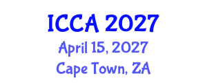 International Conference on Control and Automation (ICCA) April 15, 2027 - Cape Town, South Africa International Conference on Control and Automation (ICCA) April 15, 2027 - Cape Town, South Africa