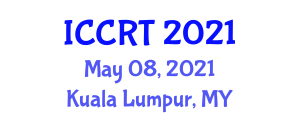 International Conference on Control and Robot Technology (ICCRT) May 08, 2021 - Kuala Lumpur, Malaysia International Conference on Control and Robot Technology (ICCRT) May 08, 2021 - Kuala Lumpur, Malaysia
