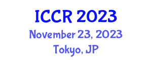 International Conference on Control and Robotics (ICCR) November 23, 2023 - Tokyo, Japan International Conference on Control and Robotics (ICCR) November 23, 2023 - Tokyo, Japan
