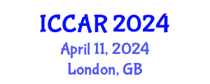 International Conference on Control, Automation and Robotics (ICCAR) April 11, 2024 - London, United Kingdom