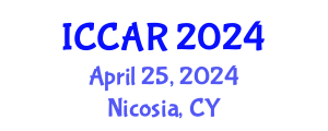 International Conference on Control, Automation and Robotics (ICCAR) April 25, 2024 - Nicosia, Cyprus
