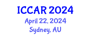International Conference on Control, Automation and Robotics (ICCAR) April 22, 2024 - Sydney, Australia
