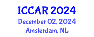 International Conference on Control, Automation and Robotics (ICCAR) December 02, 2024 - Amsterdam, Netherlands