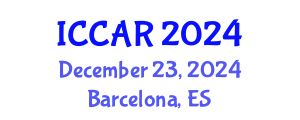 International Conference on Control, Automation and Robotics (ICCAR) December 23, 2024 - Barcelona, Spain