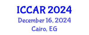 International Conference on Control, Automation and Robotics (ICCAR) December 16, 2024 - Cairo, Egypt