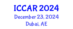 International Conference on Control, Automation and Robotics (ICCAR) December 23, 2024 - Dubai, United Arab Emirates