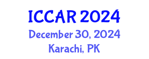 International Conference on Control, Automation and Robotics (ICCAR) December 30, 2024 - Karachi, Pakistan