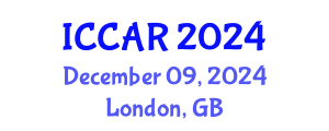 International Conference on Control, Automation and Robotics (ICCAR) December 09, 2024 - London, United Kingdom