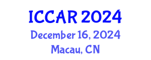 International Conference on Control, Automation and Robotics (ICCAR) December 16, 2024 - Macau, China