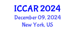 International Conference on Control, Automation and Robotics (ICCAR) December 09, 2024 - New York, United States