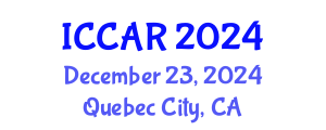 International Conference on Control, Automation and Robotics (ICCAR) December 23, 2024 - Quebec City, Canada