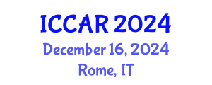 International Conference on Control, Automation and Robotics (ICCAR) December 16, 2024 - Rome, Italy