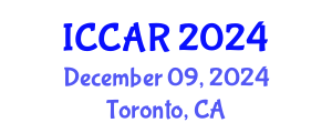 International Conference on Control, Automation and Robotics (ICCAR) December 09, 2024 - Toronto, Canada