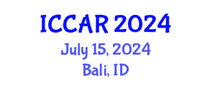 International Conference on Control, Automation and Robotics (ICCAR) July 15, 2024 - Bali, Indonesia