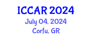 International Conference on Control, Automation and Robotics (ICCAR) July 04, 2024 - Corfu, Greece