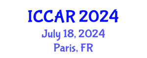 International Conference on Control, Automation and Robotics (ICCAR) July 18, 2024 - Paris, France