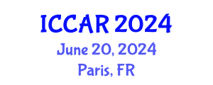 International Conference on Control, Automation and Robotics (ICCAR) June 20, 2024 - Paris, France