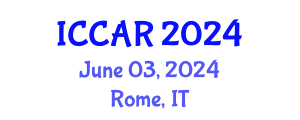 International Conference on Control, Automation and Robotics (ICCAR) June 03, 2024 - Rome, Italy