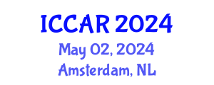 International Conference on Control, Automation and Robotics (ICCAR) May 02, 2024 - Amsterdam, Netherlands
