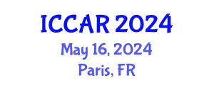 International Conference on Control, Automation and Robotics (ICCAR) May 16, 2024 - Paris, France