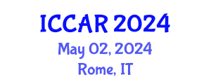 International Conference on Control, Automation and Robotics (ICCAR) May 02, 2024 - Rome, Italy